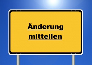 Änderung mitteilen